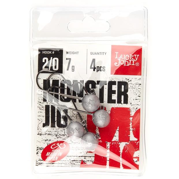 Džiggalvas Lucky John MONSTER JIG #2/0 4gab.
