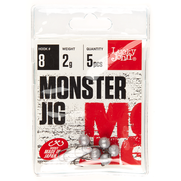 Džiggalvas Lucky John MONSTER JIG #8 5gab.