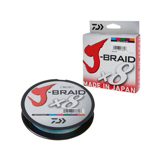 Aukla pītā Daiwa J-Braid X8 Multi Color