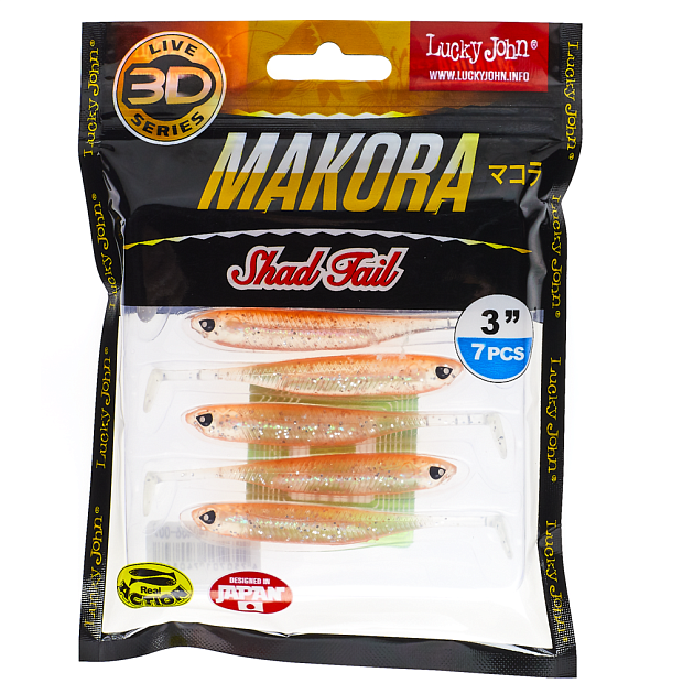 Vibroastes Lucky John 3D Series MAKORA SHAD TAIL 3.0