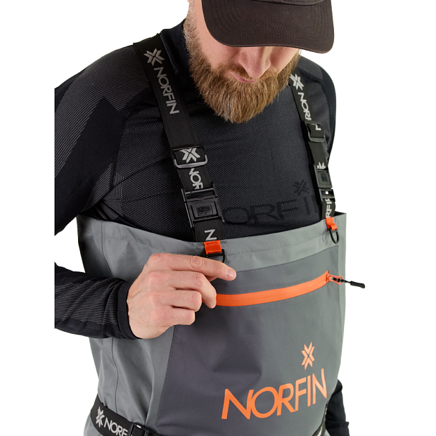 Brienambikses Norfin PILOT STOCKINGFOOT GRAY