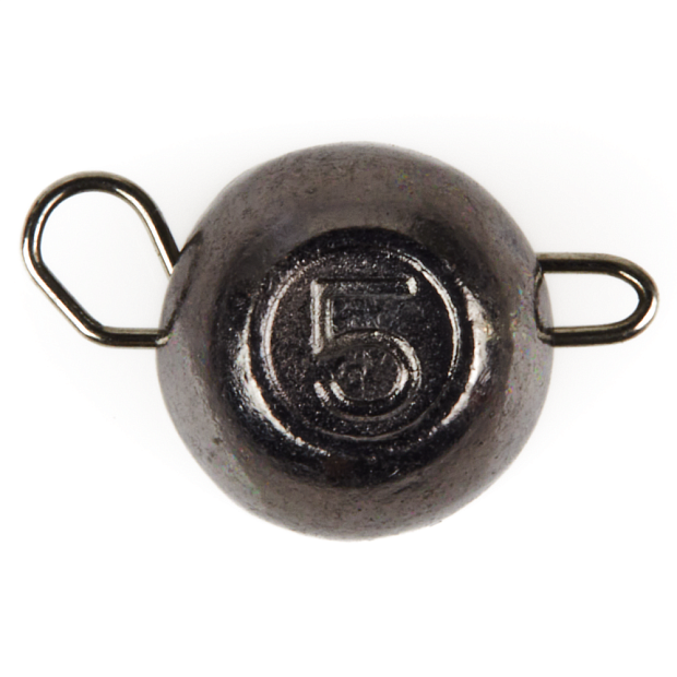 Volframa ausaines Lucky John TUNGSTEN JIG BALL Black Nickel