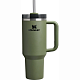 Termokrūze ar salmiņu Stanley THE QUENCHER H2.0 FlowState Tumbler 1.18L Zaļš