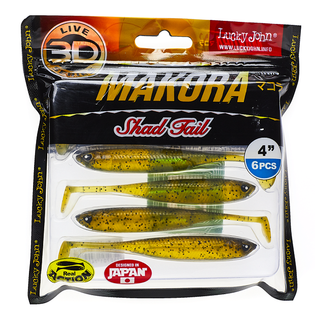 Vibroastes Lucky John 3D Series MAKORA SHAD TAIL 4.0