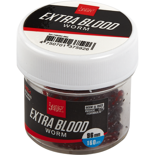 Mākslīgā ēsma Lucky John Pro Series EXTRA BLOOD WORM