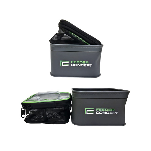 Trauks barībai un ēsmai Feeder Concept EVA 2 ZIP BOX SET