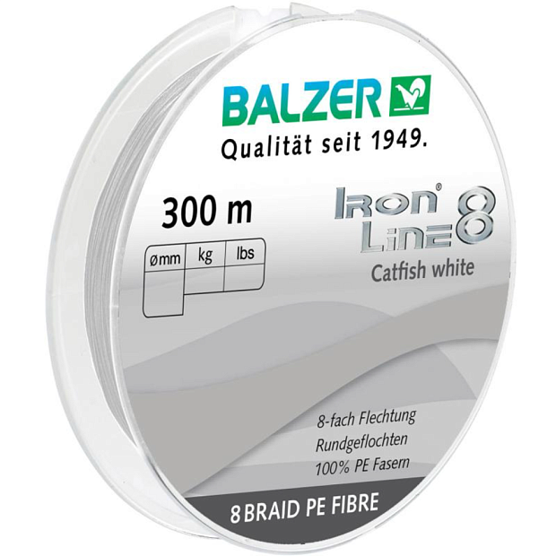 Aukla pītā Balzer IRON LINE 8 Cattfish White 300