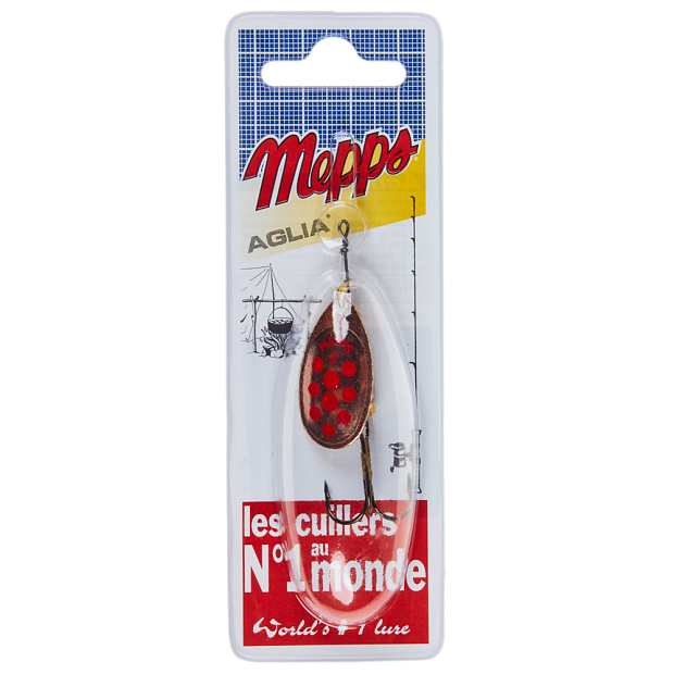 Vizulis Mepps AGLIA DECOREE Copper/Red Dots #3 (6,5g)