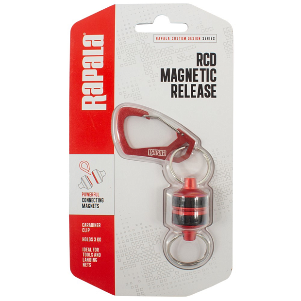 Karabīne Rapala RCD MAGNETIC RELEASE Red