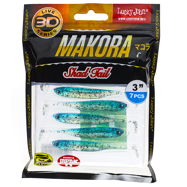Vibroastes Lucky John 3D Series MAKORA SHAD TAIL 3.0