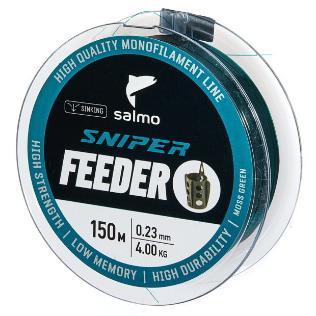 Aukla monofīlā Salmo Sniper FEEDER Moss Green 150