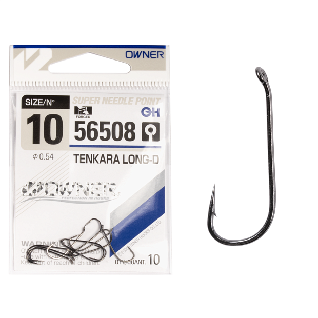 Āķi Owner TENKARA LONG-D BLACK CHROME
