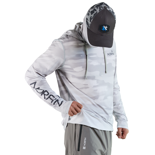 Krekls Norfin SUN PRO GUARD HOODIE Gray