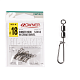 Karabīnes ar griezuli Owner SINKER HOOK W CRANE SWIVEL