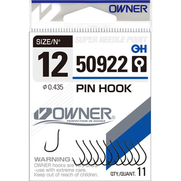 Āķi Owner PIN HOOK BLACK CHROME