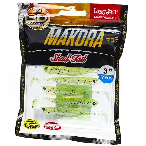 Vibroastes Lucky John 3D Series MAKORA SHAD TAIL 3.0
