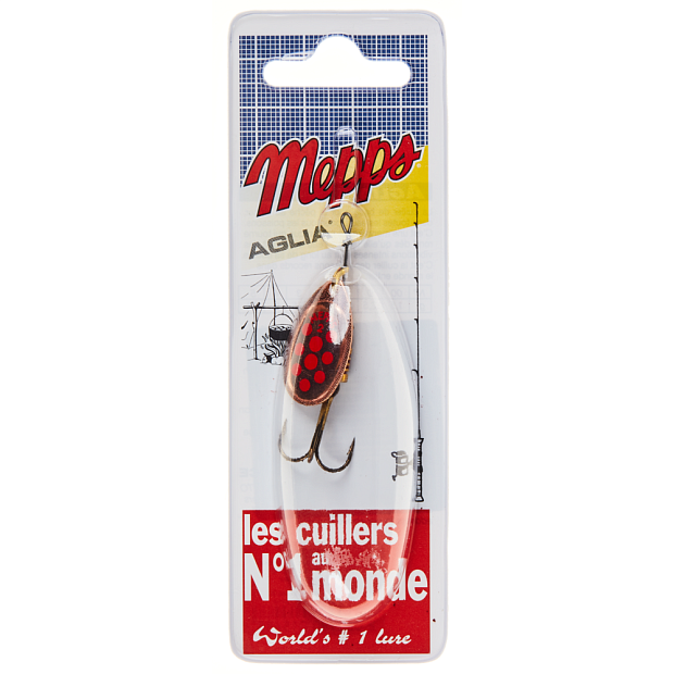 Vizulis Mepps AGLIA DECOREE Copper/Red Dots #2 (4,5g)