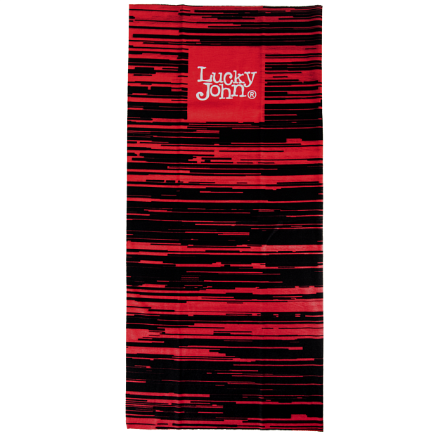 Bandana LUCKY JOHN Melna/Sarkana