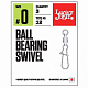 Karabīnes ar griezuli Lucky John BALL BEARING SWIVEL
