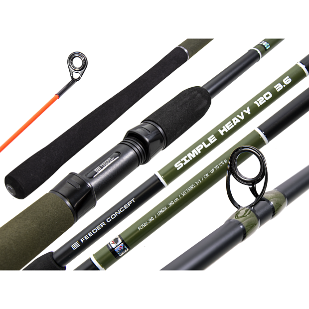 Fīdermakšķere Feeder Concept Simple HEAVY 120