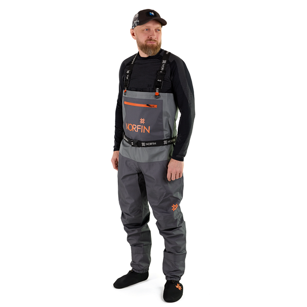 Brienambikses Norfin PILOT STOCKINGFOOT GRAY
